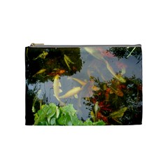 Koi Fish Pond Cosmetic Bag (medium) by StarvingArtisan