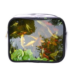 Koi Fish Pond Mini Toiletries Bag (one Side)