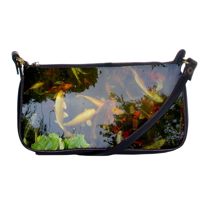 Koi Fish Pond Shoulder Clutch Bag