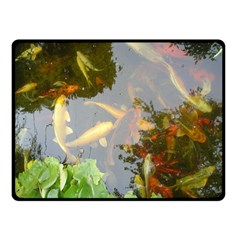 Koi Fish Pond Fleece Blanket (small) by StarvingArtisan