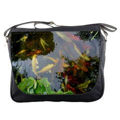 Koi Fish Pond Messenger Bag by StarvingArtisan