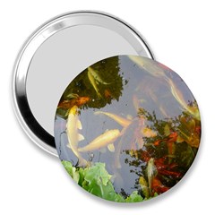 Koi Fish Pond 3  Handbag Mirrors by StarvingArtisan