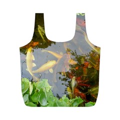 Koi Fish Pond Full Print Recycle Bag (m) by StarvingArtisan