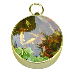 Koi Fish Pond Gold Compasses by StarvingArtisan