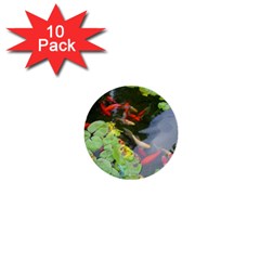 Koi Fish Pond 1  Mini Buttons (10 Pack)  by StarvingArtisan