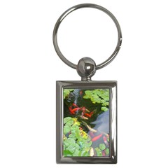 Koi Fish Pond Key Chains (rectangle)  by StarvingArtisan