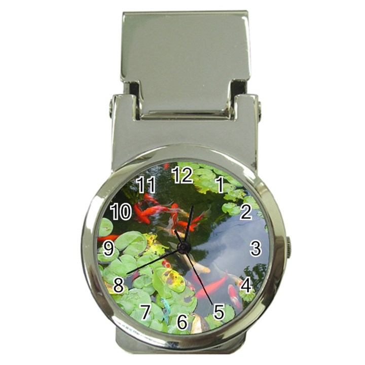 Koi Fish Pond Money Clip Watches