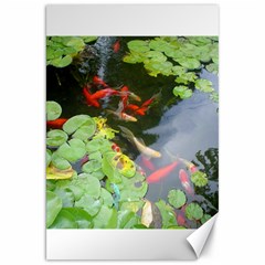 Koi Fish Pond Canvas 20  X 30  by StarvingArtisan