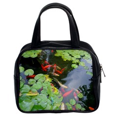 Koi Fish Pond Classic Handbag (two Sides) by StarvingArtisan