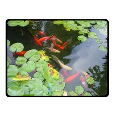 Koi Fish Pond Fleece Blanket (small) by StarvingArtisan