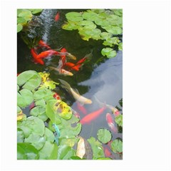 Koi Fish Pond Large Garden Flag (two Sides) by StarvingArtisan