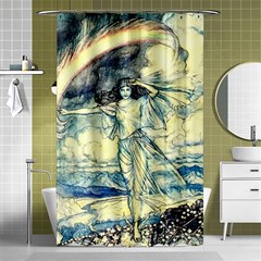 Vintage - To See The Sea Shower Curtain 48  X 72  (small)  by WensdaiAmbrose