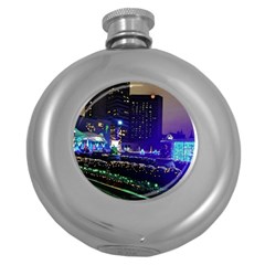 Columbus Commons Round Hip Flask (5 Oz)