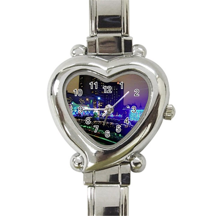 Columbus Commons Heart Italian Charm Watch