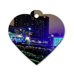 Columbus Commons Dog Tag Heart (one Side)