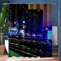 Columbus Commons Shower Curtain 60  X 72  (medium)  by Riverwoman