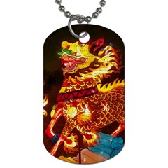 Dragon Lights Dog Tag (one Side)