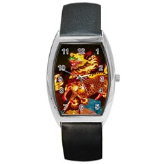 Dragon Lights Barrel Style Metal Watch