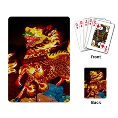 Dragon Lights Playing Cards Single Design by Riverwoman