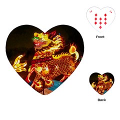 Dragon Lights Playing Cards (heart)