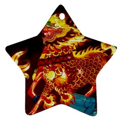 Dragon Lights Star Ornament (two Sides)