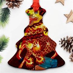 Dragon Lights Christmas Tree Ornament (two Sides)