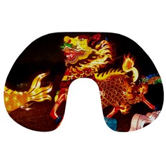 Dragon Lights Travel Neck Pillows by Riverwoman