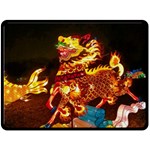 Dragon Lights Double Sided Fleece Blanket (Large)  80 x60  Blanket Front