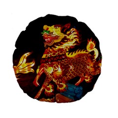 Dragon Lights Standard 15  Premium Flano Round Cushions