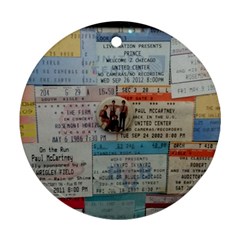 Concert Memorabilia  Ornament (round)