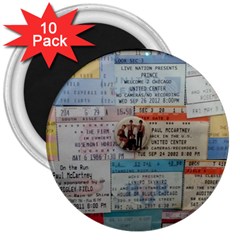 Concert Memorabilia  3  Magnets (10 Pack)  by StarvingArtisan