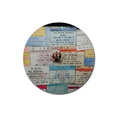 Concert Memorabilia  Magnet 3  (round) by StarvingArtisan