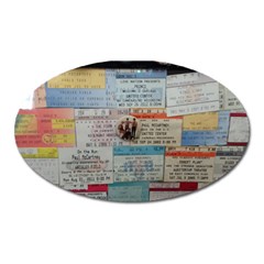 Concert Memorabilia  Oval Magnet by StarvingArtisan