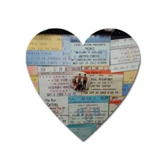 Concert Memorabilia  Heart Magnet by StarvingArtisan