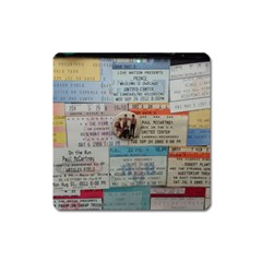 Concert Memorabilia  Square Magnet by StarvingArtisan