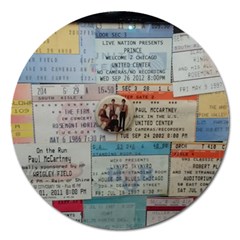 Concert Memorabilia  Magnet 5  (round) by StarvingArtisan