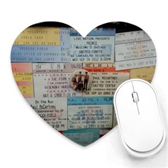 Concert Memorabilia  Heart Mousepads by StarvingArtisan