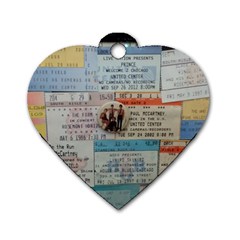 Concert Memorabilia  Dog Tag Heart (two Sides) by StarvingArtisan