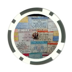 Concert Memorabilia  Poker Chip Card Guard by StarvingArtisan