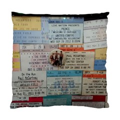 Concert Memorabilia  Standard Cushion Case (one Side) by StarvingArtisan