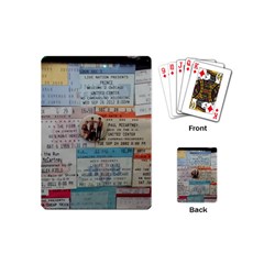 Concert Memorabilia  Playing Cards (mini) by StarvingArtisan