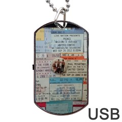 Concert Memorabilia  Dog Tag Usb Flash (one Side) by StarvingArtisan