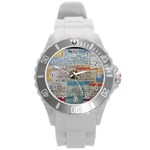 Concert Memorabilia  Round Plastic Sport Watch (L) Front