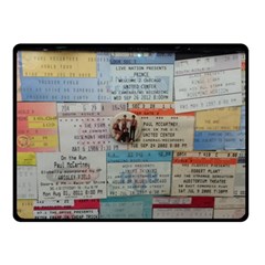 Concert Memorabilia  Double Sided Fleece Blanket (small)  by StarvingArtisan