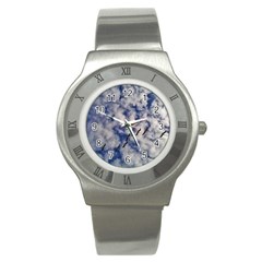 Pelicans In Flight Stainless Steel Watch by StarvingArtisan