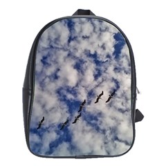 Pelicans In Flight School Bag (large) by StarvingArtisan