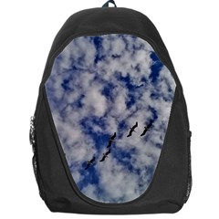 Pelicans In Flight Backpack Bag by StarvingArtisan