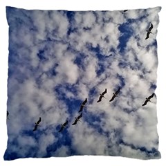 Pelicans In Flight Standard Flano Cushion Case (one Side) by StarvingArtisan