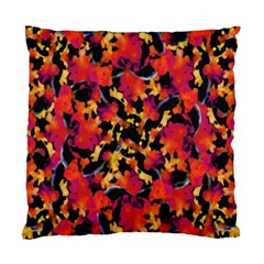 Red Floral Collage Print Design 2 Standard Cushion Case (one Side)