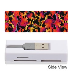 Red Floral Collage Print Design 2 Memory Card Reader (stick) by dflcprintsclothing